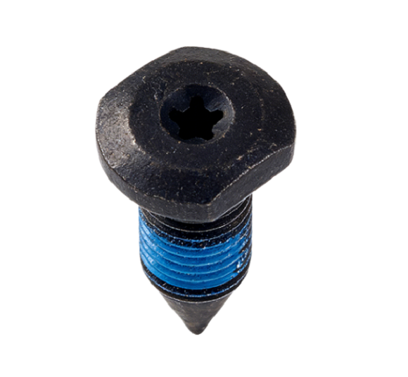 black oxide torx flanged button head self tapping screws with blue nylon patch