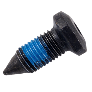 black oxide torx flanged button head self tapping screws with blue nylon patch