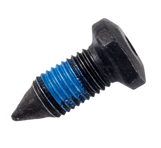 black oxide torx flanged button head self tapping screws with blue nylon patch