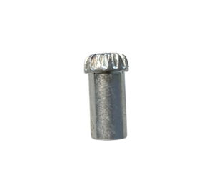 eccentric cam pin for sliding door rollers knurled head with cross slot