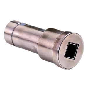 cold formed steel step pin with flat slot for automotive mechanism control