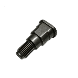 cold formed steel step pin with flat slot for automotive mechanism control