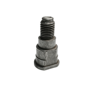 cold formed steel step pin with flat slot for automotive mechanism control