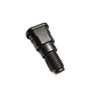 cold formed steel step pin with flat slot for automotive mechanism control