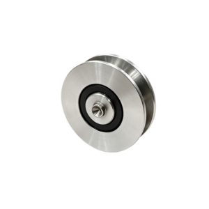 durable guide roller for sliding window and door tracks with bushing