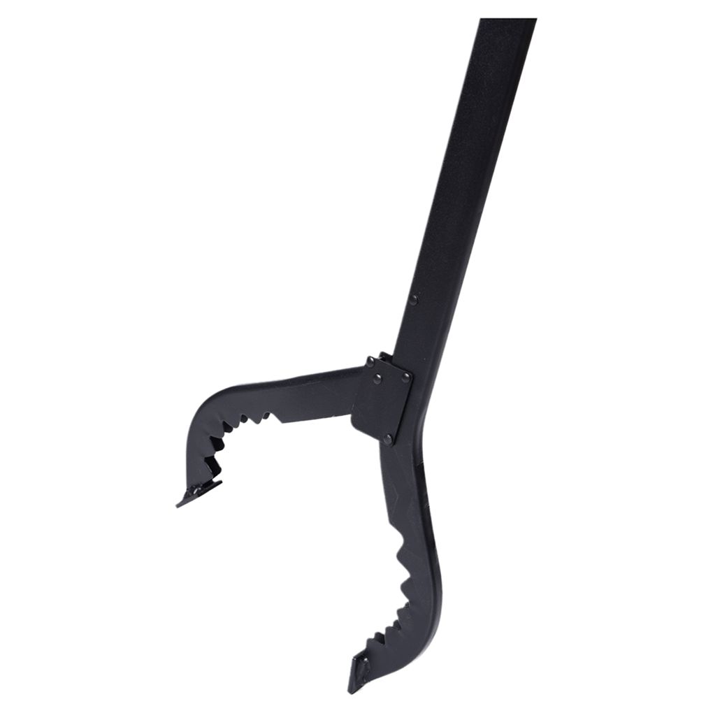 durable stamped metal long handle fire tongs for outdoor fire pit